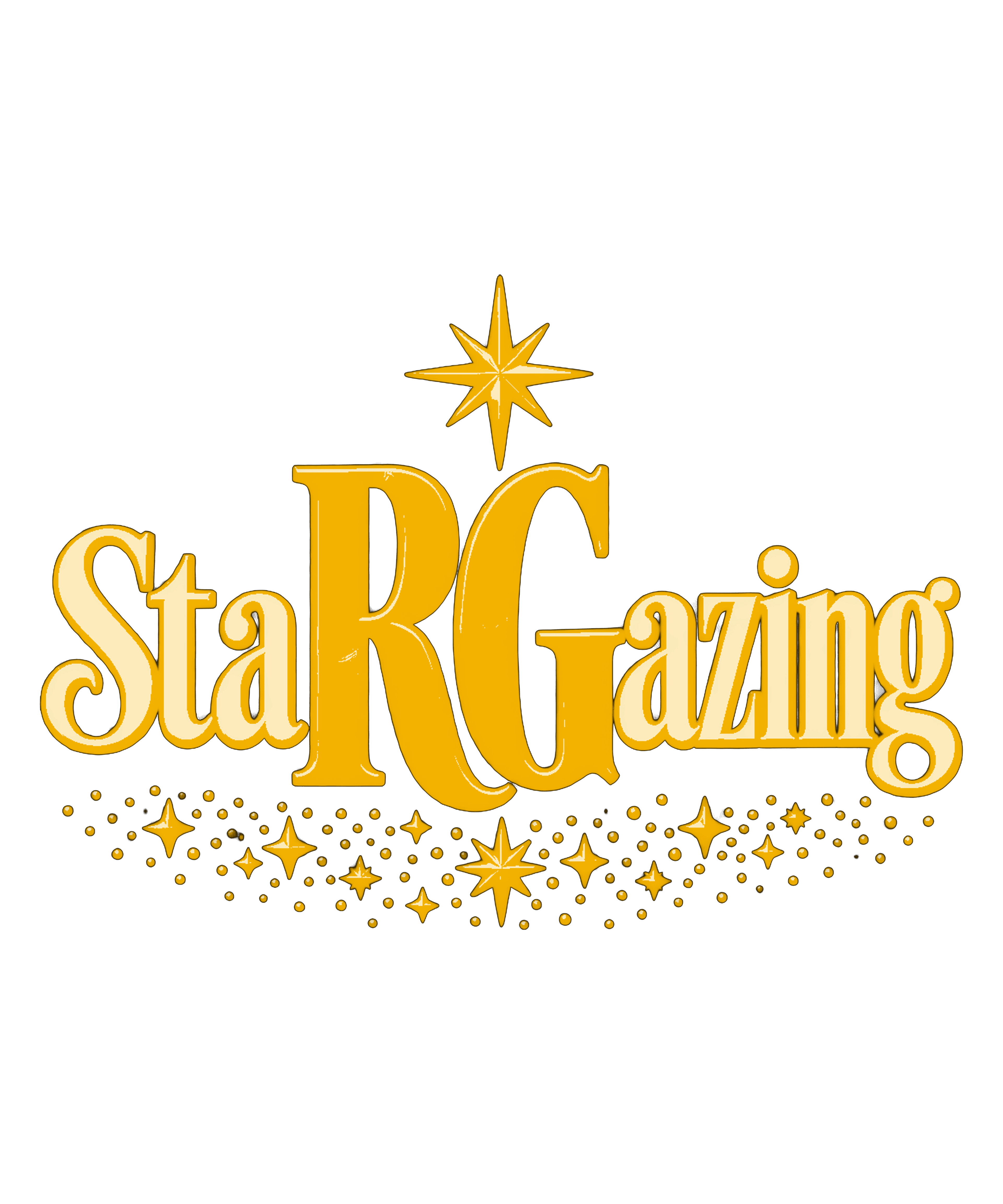 StaRGazing on a black t-shirt